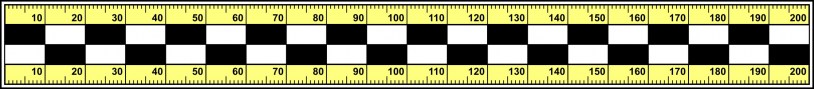 Měřítko Ž 20 x 2 cm ČBM114